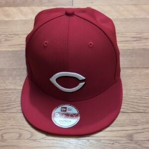 New Era Red Snapback Cap with White Logo